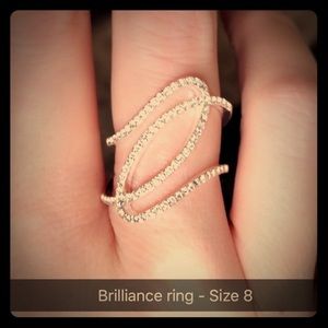 Beautiful silver brilliance ring